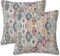 Throw Pillow Covers Ethnic Boho Pillow Covers 18x18 Inch Set of 2 Rug Boho Style Ethnic Design Throw Pillows Decorative Pillow Cases Cushion Covers for Bedroom Livingroom Sofa Farm House